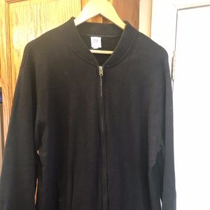 Gap Factory Black BomberJacket/Sweater XXL